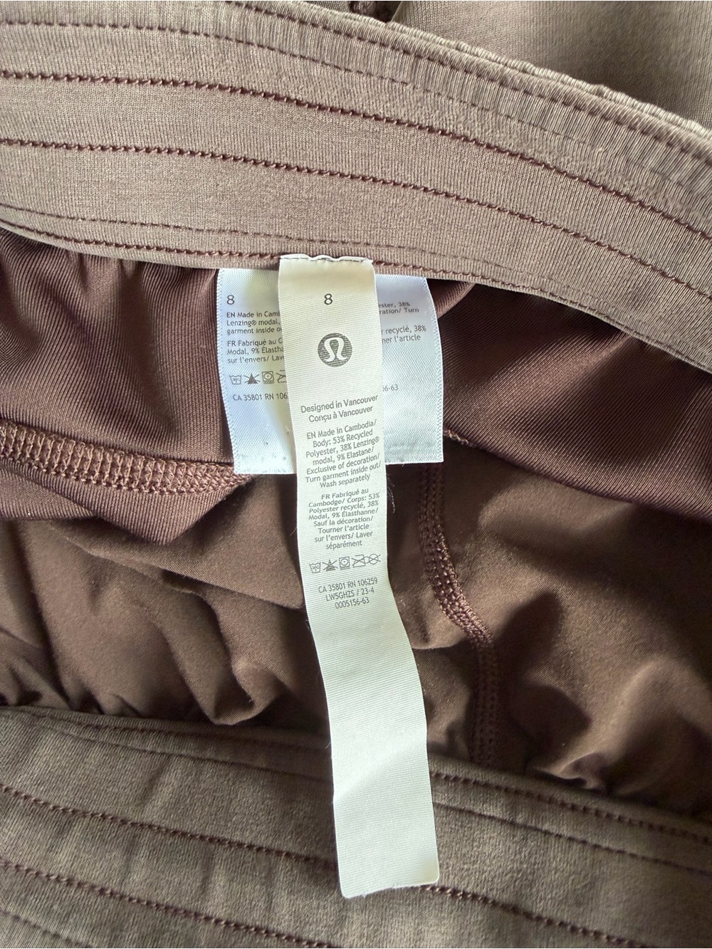 Lululemon Softstreme High-Rise Pant Espresso Brown Size 8 - Picture 10 of 10